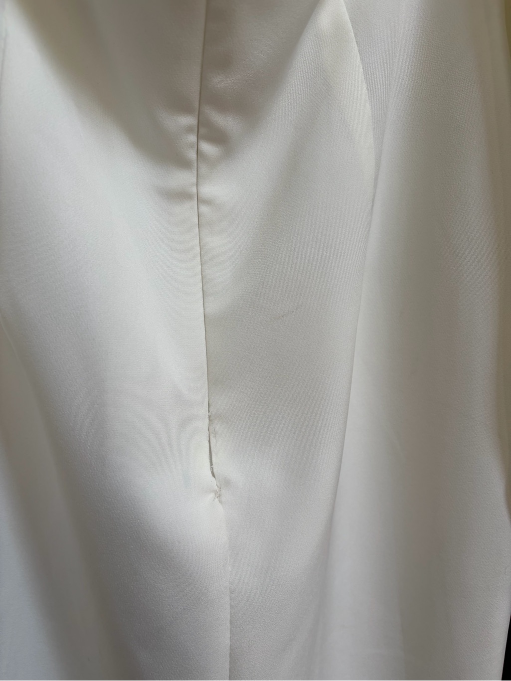 Nwt Elagia White Puff Sleeve Button Front Mini Dress L *Flaw Read* — image 7 of 7